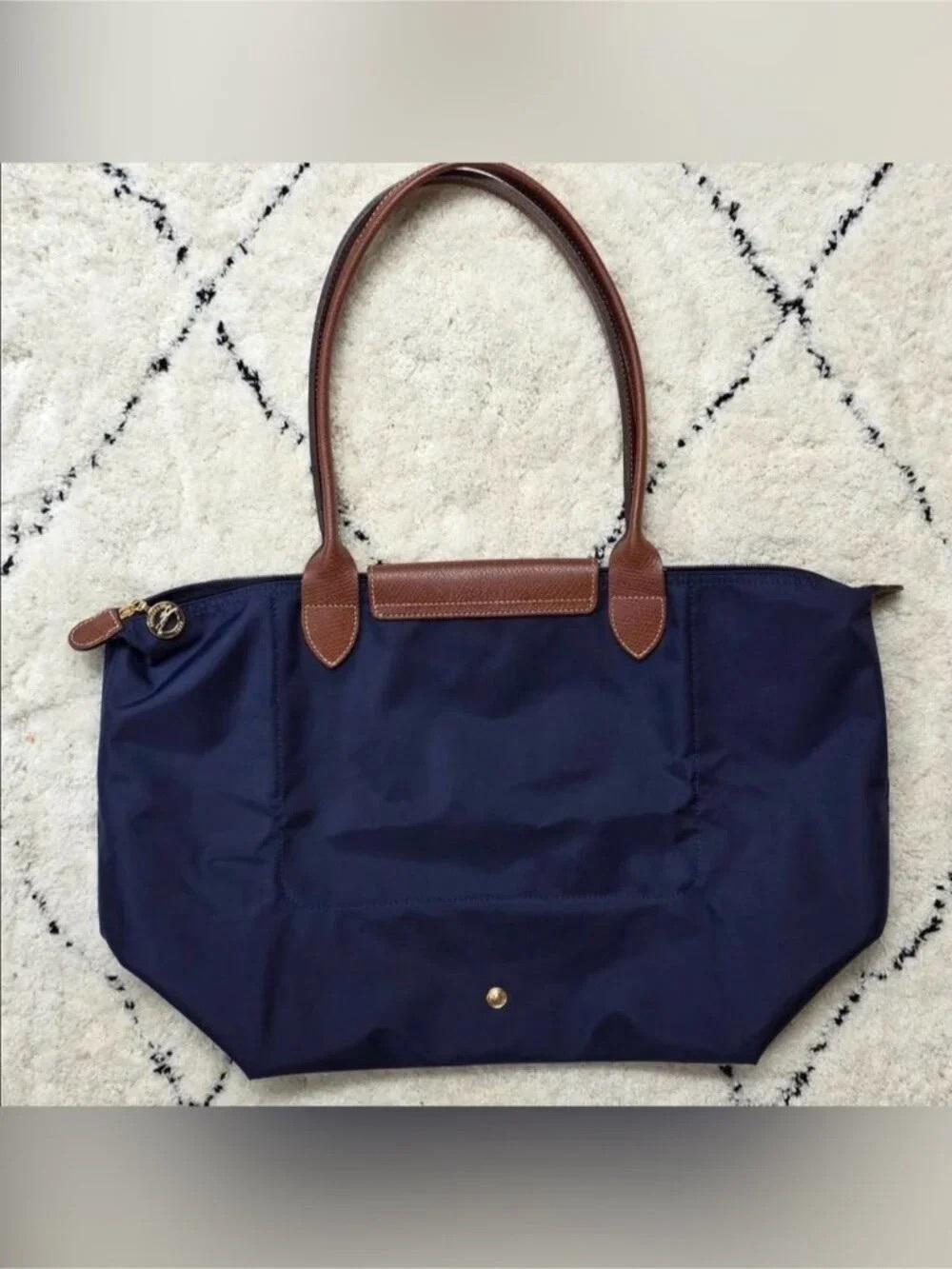 Longchamp Navy Blue Medium Tote Bag - Picture 6 of 6